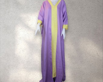 Lavendel Kaftan Linne Maxiklänning