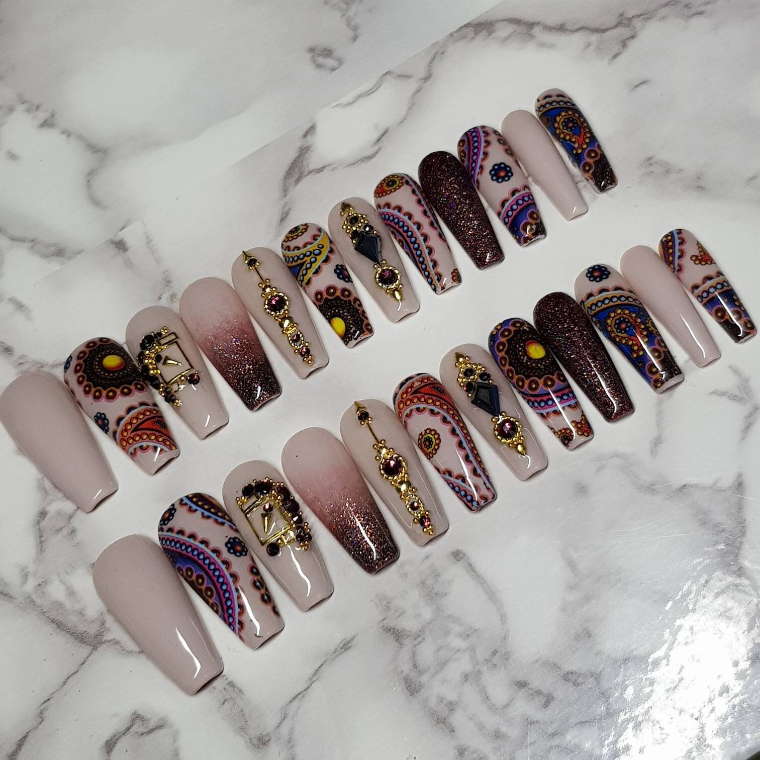Nude Ballerina Nails - Etsy