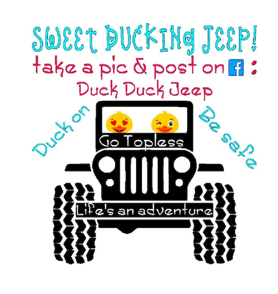 Duck Duck Jeep Digital Download PERSONALIZED OPTION Etsy