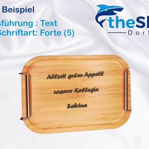 Kompakte Brotzeitbox, 800ml Nachhaltig aus Edelstahl mit Bambusdeckel, personalisierbar: für Kids, Hobby ,Arbeit optional mit Abtrennung Bild 8