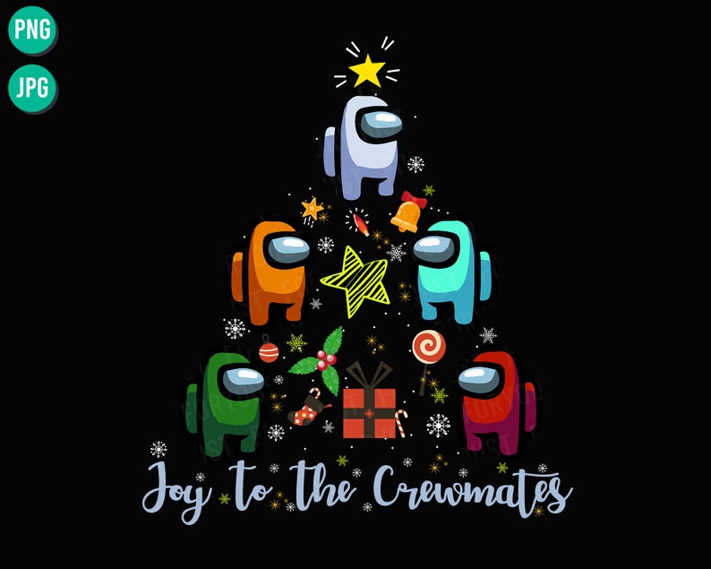 Among Us Christmas Tree Png Joy To The Crewmates Impotor | Etsy