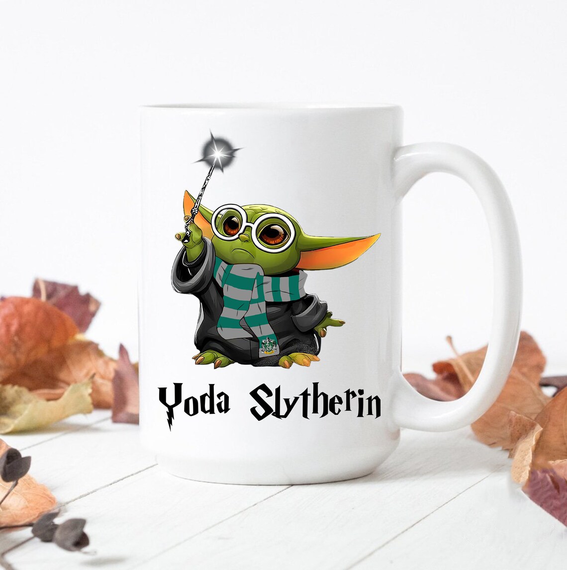 Baby Yoda Slytherin Funny Baby Yoda Gift Baby Yoda Harry Etsy