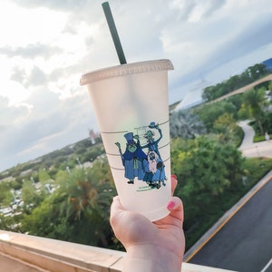 Disney&#39;s Haunted Mansion | customizable 26 oz plastic reusable iced coffee tumbler
