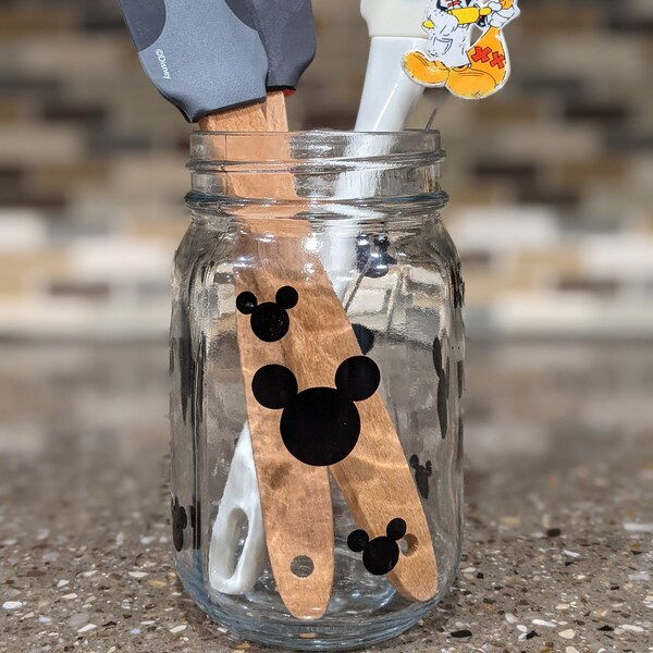 Mickey Mouse Jar Etsy