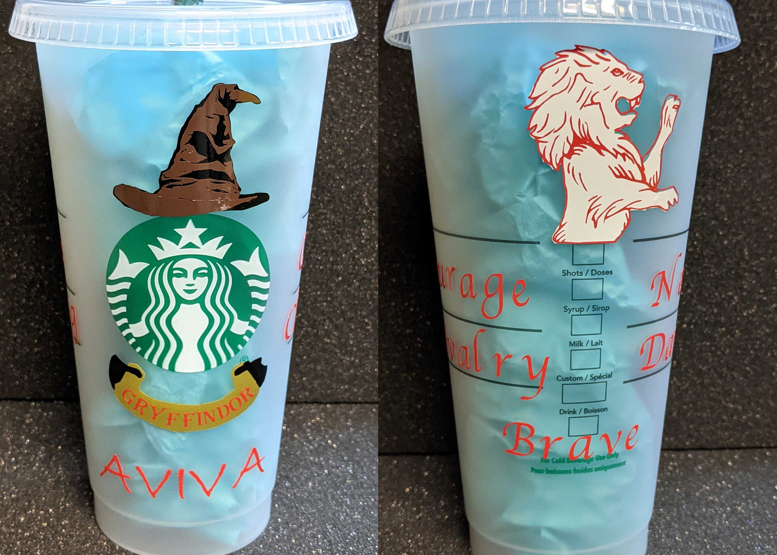 Hogwarts House Starbucks Cold Cup Etsy