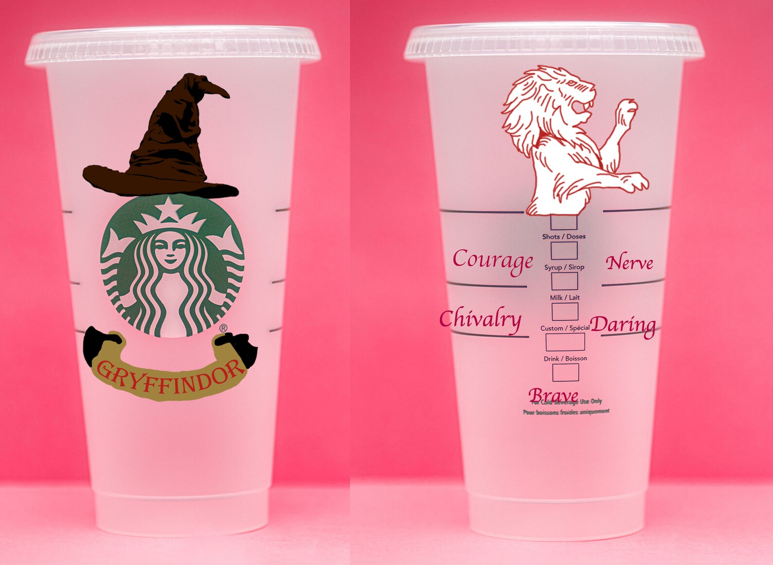 Hogwarts House Starbucks Cold Cup Etsy
