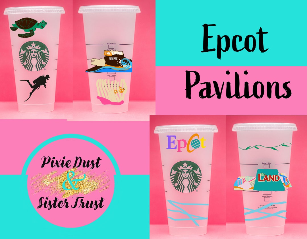 Disney's Epcot Land and Sea Pavilions | Customizable 26 Oz Plastic ...