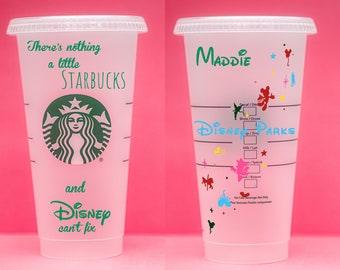 There's Nothing a Little Starbucks and Disney Can't Fix || Disney Parks Inspired Customized Starbucks Cup