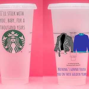 Wolfstar Sirius and Remus | customizable 26 oz plastic reusable iced coffee