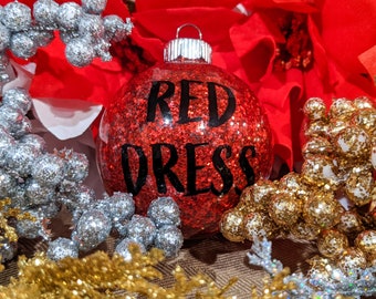 red dress christmas ornament CLOSED TO NEW ENTRIES  GIVEAWAY TIME!, Couldnt make it to Nashville to  snag a signed @thereallacey ornament? Weve got you covered! We managed to  get our hands on 5 signed ornaments, and were