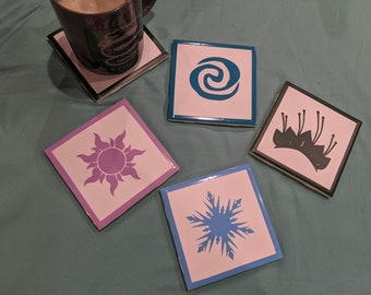 Modern Disney Princesses Coaster Set of 4