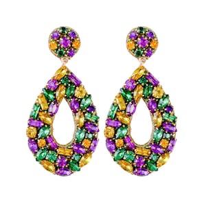 Juliet Drop Earrings | Mardi Gras Edition