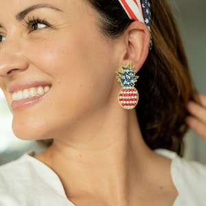 Pineapple Americana Earrings