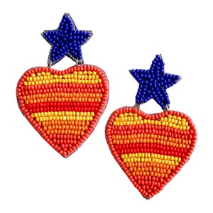 Astros Love Earrings, Houston Astros Earrings, Houston Astros Accessories, Houston Baseball Earrings, Astros outfit