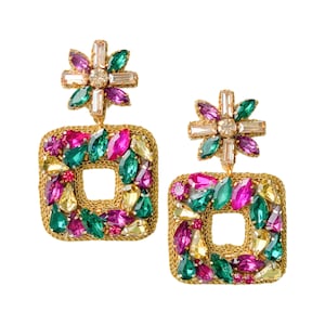 Victoria Earrings | Mardi Gras Edition, Mardi Gras Earrings, Formal Jewelry Mardi Gras