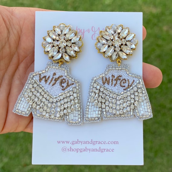 Wifey Beaded Earrings Wifey Beaded Earrings
