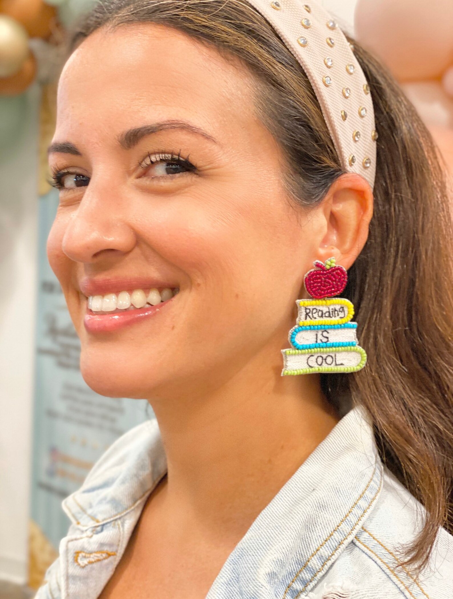 Books Earrings Reading is Cool Earrings Teacher Earrings Etsy