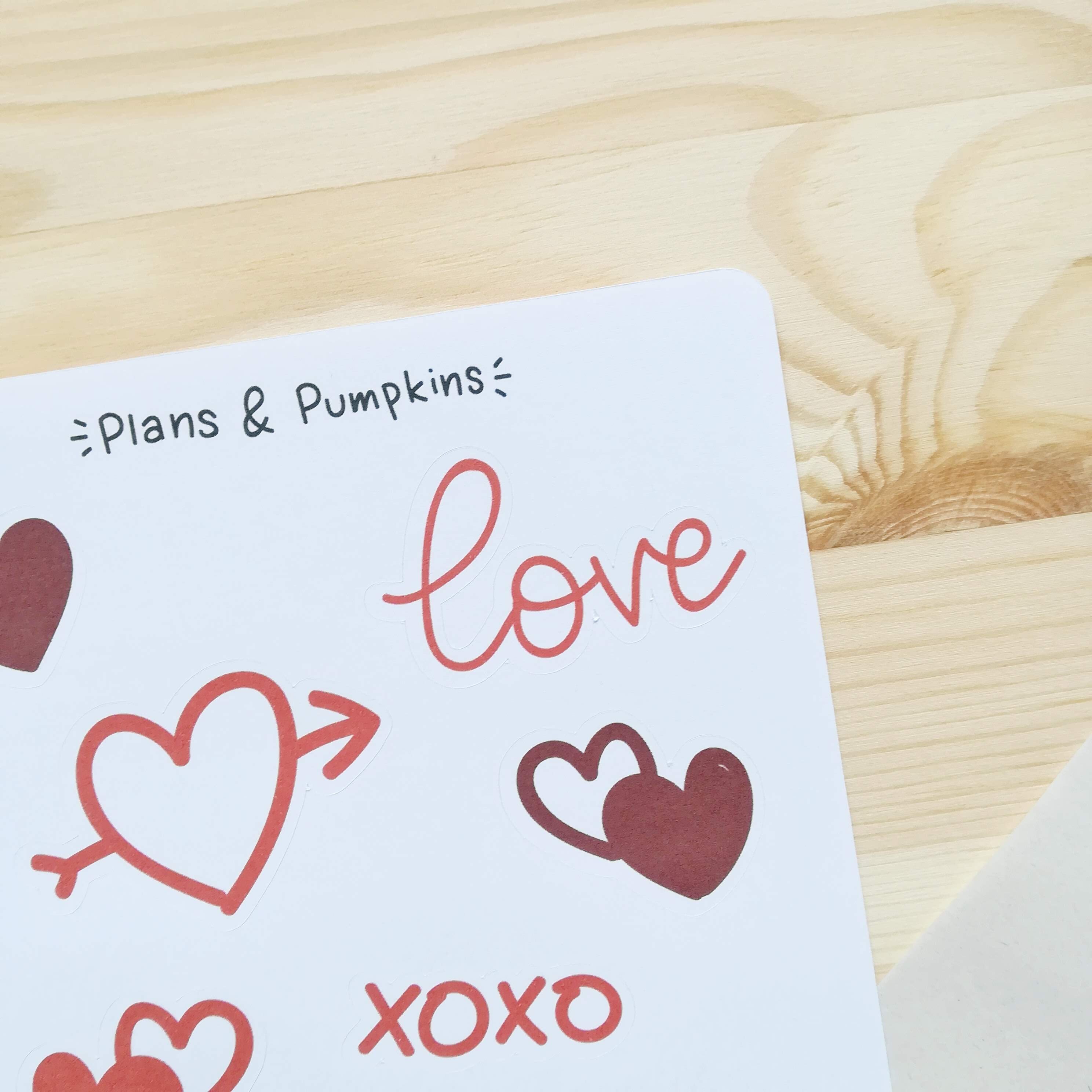 stickersheet love bullet journal stickers planner etsy