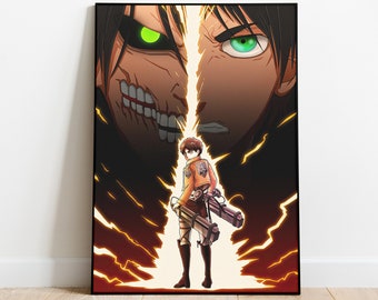 Eren Yeager Print Etsy