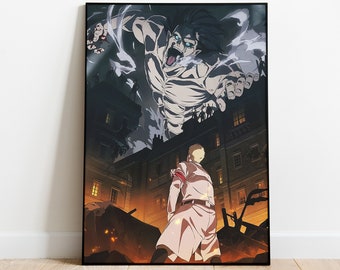 Attack On Titan Poster Etsy