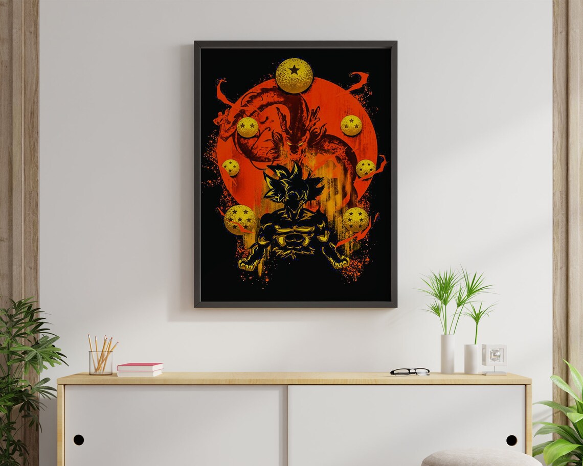 Dragon Ball Wall Art Poster Son Goku Print Art DBZ Goku | Etsy