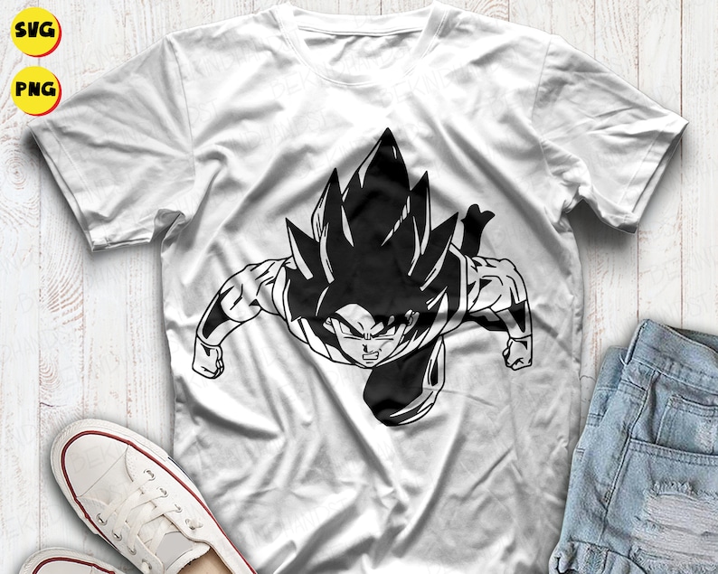 Download Goku Super Saiyan Svg Bundle Dragon Ball Z Svg Japanese | Etsy