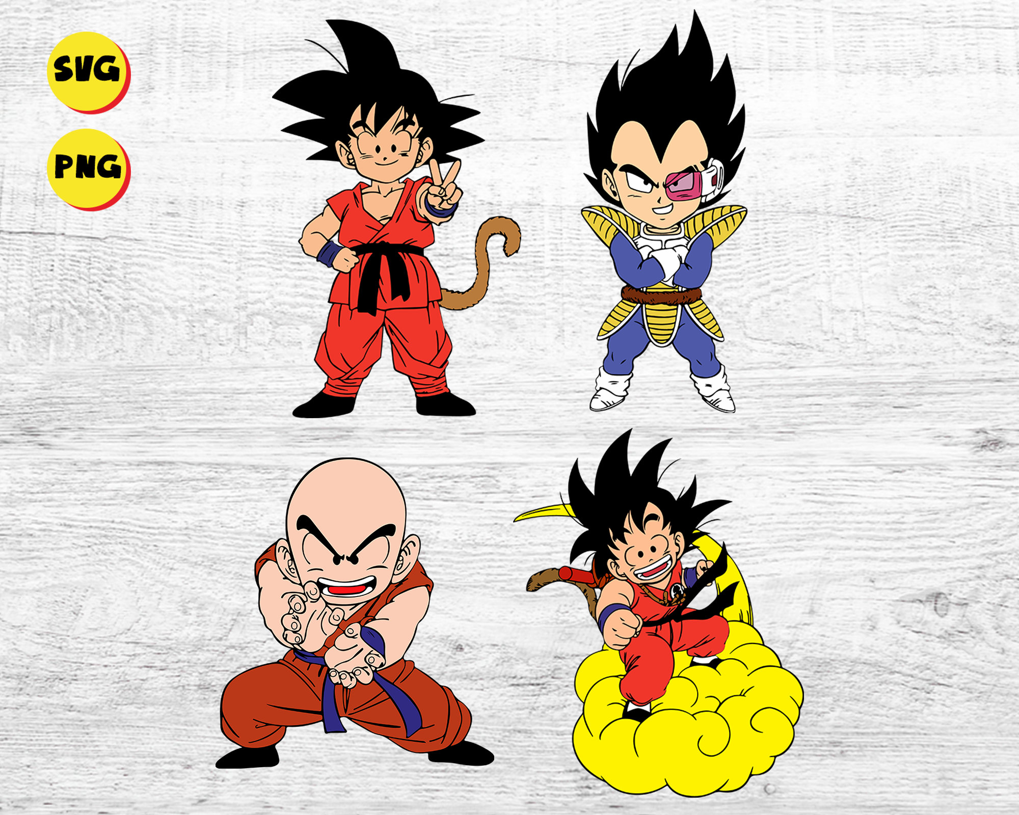 Download Dragon Ball Z Svg Bundle Vegeta Svg Son Goku Svg Cadic Svg Etsy