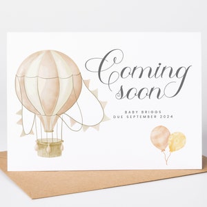PREGNANCY ANNOUNCEMENT CARD, Announce Your Pregnancy with Our Coming Soon Surprise Card, Pregnancy Announcement, New Baby Card Coming Soon