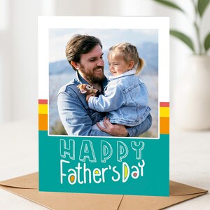 Meilleur papa du monde, photo personnalisée - carte de fête des pères, fête des pères, carte de meilleur papa et grand-père, meilleur papa du monde