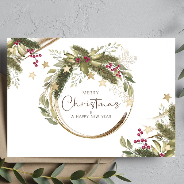Corporate Christmas Cards Branded | Corporate | Company | Christmas Cards for Clients  Staff, Co-Workers, Teams & Clubs Christmas Cards
