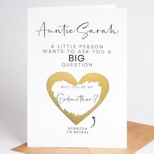 Carte à gratter proposition marraine, carte à gratter marraine, carte à gratter parrains et marraines, carte seras-tu ma marraine personnalisée
