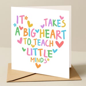 Carte de remerciement pour professeur Merci d'être un professeur merveilleux, carte de remerciement personnalisée pour professeur - Merci pour professeur