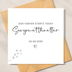 Carte du jour du mariage À mon futur mari, carte personnalisée pour le marié, carte pour le marié de la mariée, futur mari