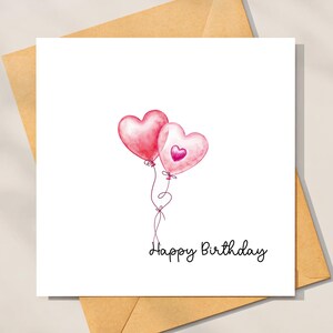 Carte d'anniversaire, carte d'anniversaire femme, carte d'anniversaire femme, gâteau d'anniversaire, carte d'anniversaire cupcake