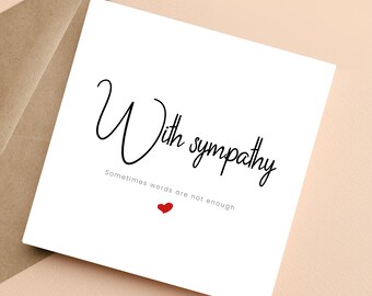 Sending Love and Strength Sympathy Card Thinking of You Card Sending ...