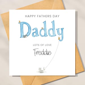 Carte de fête des pères, fête des pères papas souvenir fête des pères carte de bébé, enfants tout-petits, carte de doodle papa fête des pères heureuse