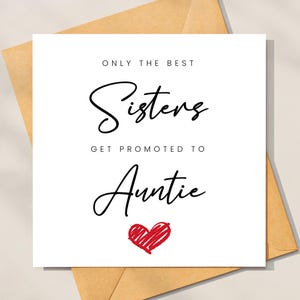 Seules les meilleures soeurs sont promues carte de grossesse tante, une nouvelle incroyable sur votre carte de grossesse Carte de grossesse pour maman. Carte de grossesse