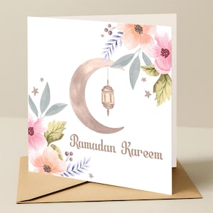 Eid Mubarak Card, Custom Eid Greeting Card, Eid Celebration Card, Personalised Islamic Card, Eid Gift Card for Family & Friends
