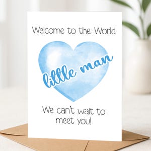 Nouvelle carte personnalisée de bienvenue dans le monde, jolie carte de bébé, jolie carte de voeux pour bébé, bébé fille