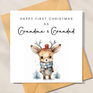 Carte de Noël pour grands-parents, grand-mère et grand-père, carte de Noël grand-père et grand-père, carte de Noël grand-père et grand-père, Noël grands-parents