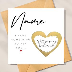 Carte à gratter, Serez-vous ma demoiselle d'honneur, Carte de mariage personnalisée, Serez-vous ma demoiselle d'honneur personnalisée ? Cartes de demoiselle d'honneur