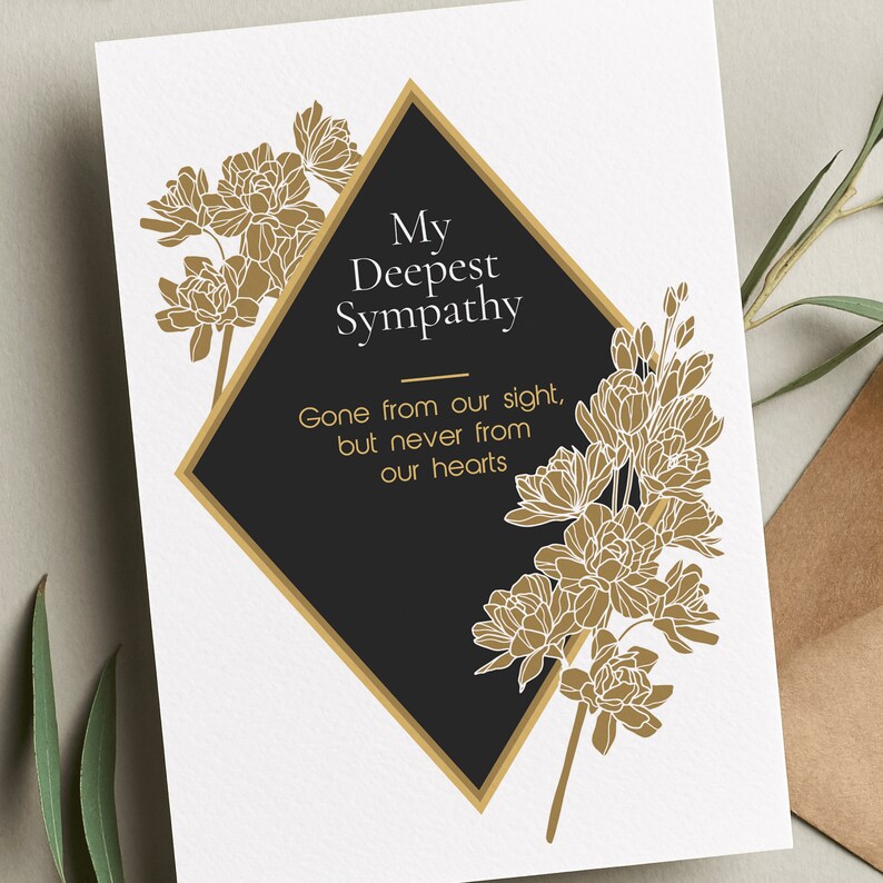 Sympathy Card - Deepest Sympthay Card. Sorry for Your Loss Card ...
