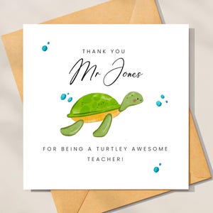 Merci d'être un professeur génial, carte de remerciement personnalisée pour professeur