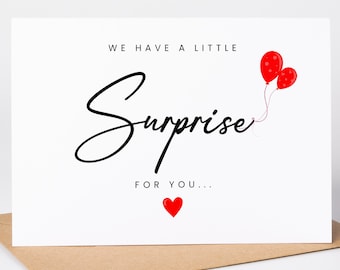 PREGNANCY ANNOUNCEMENT CARD, Baby announcement card Hello We have a little surprise for you, uncle, grandparent card  Baby Scan Photo Cards