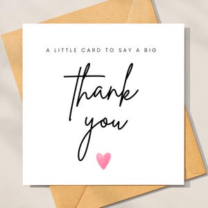 Une petite carte pour dire un grand merci, carte de professeur