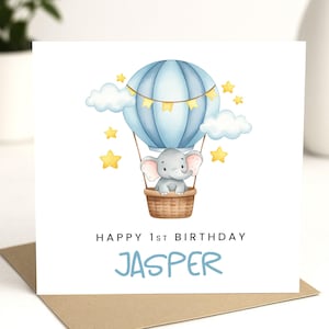 Carte 1er anniversaire garçon, carte premier anniversaire pour garçon, carte 1er anniversaire personnalisée, carte 1er anniversaire garçon, cadeau 1er anniversaire garçon