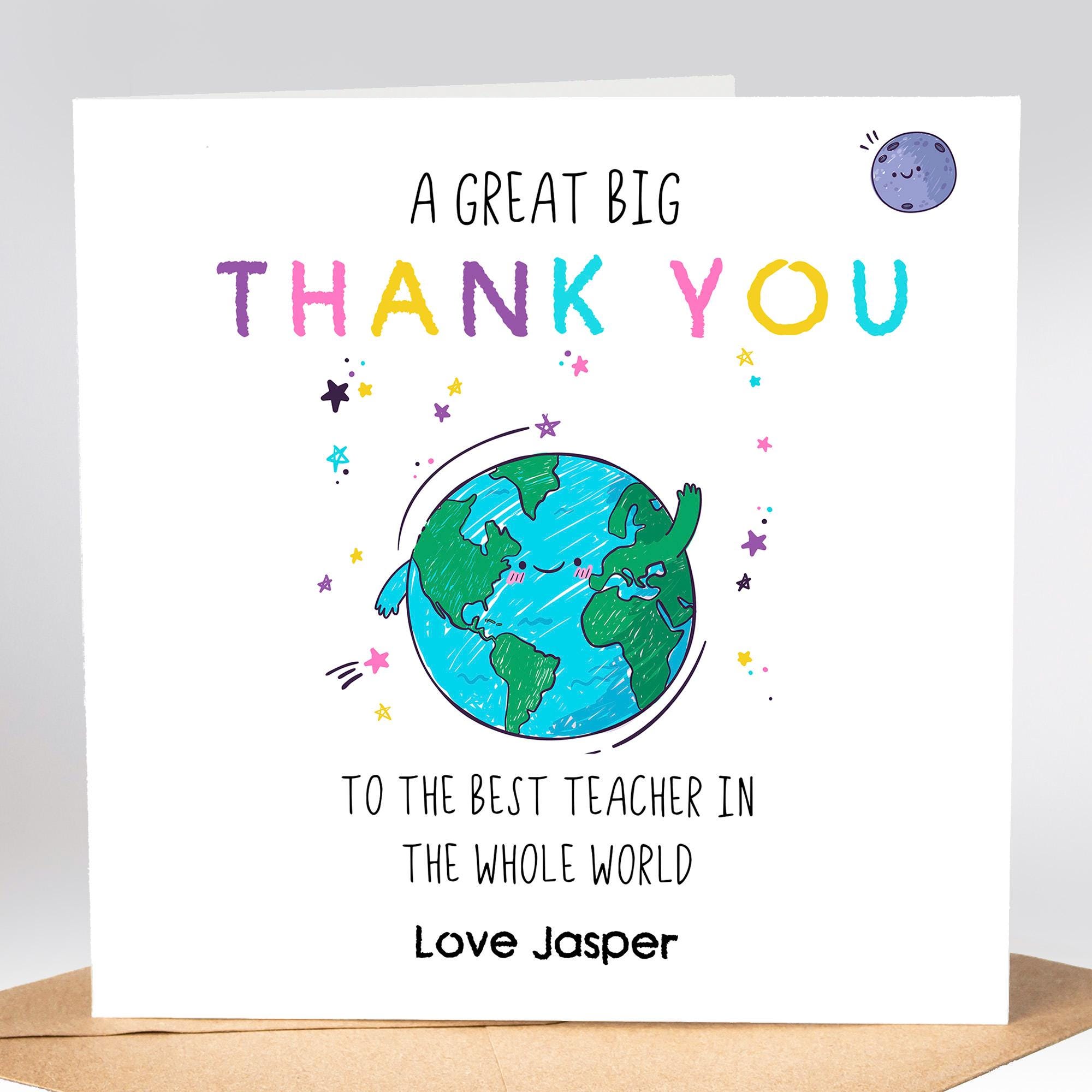 A Great Big Thank You to the Best Teacher in the Whole World ...