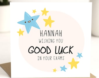 Good Luck Exams Card, A Level Good Luck, GCSE Good Luck Cards, Good Luck 11 Plus Card, School Good Luck Card, In Your Exams, Personalised
