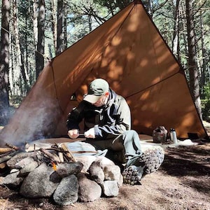 The Forester Tent: a Bushcraft Canvas Tent - Traditional Bushcraft and Camping Tent with Organic Cotton Canvas. Rain-proof and Rot-resistant