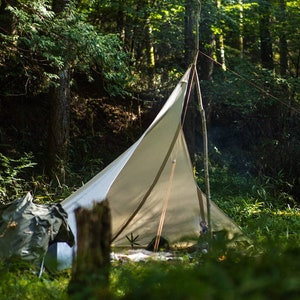 Finnish Loue Tent: a Bushcraft Canvas Tent - Traditional Bushcraft and Camping Tent with Organic Cotton Canvas. Rain-proof and Rot-resistant